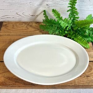 Vintage ironstone platter white extra quality decor farmhouse cottage core